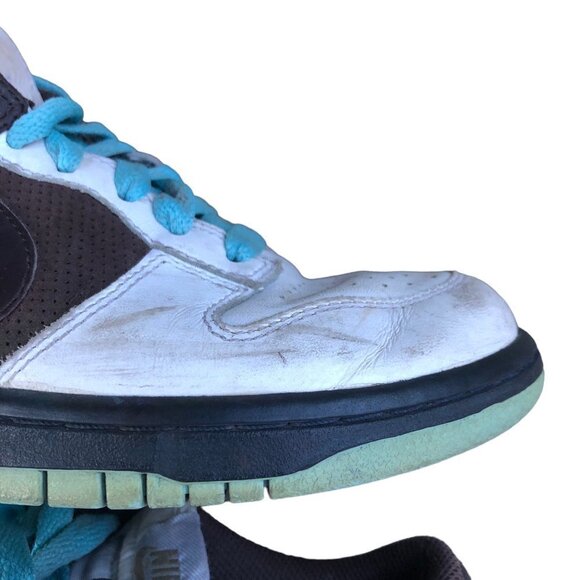Vintage 2008 Nike Dunk Low 'White Baroque Brown' Size 7.5 - Picture 13 of 16
